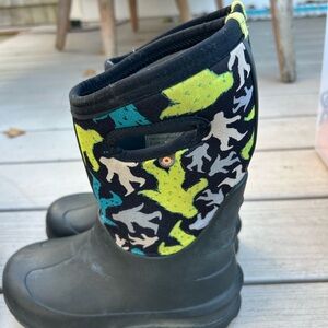 Bogs winter kids Boots - Black and Green